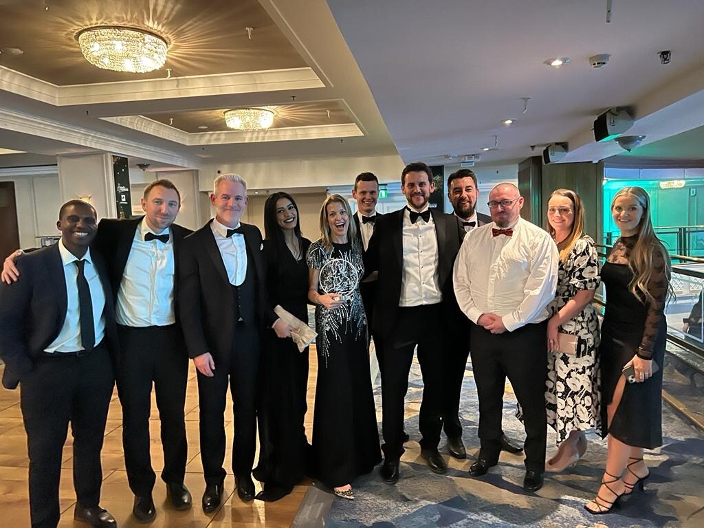 Correla celebrating entrepreneur of the year award